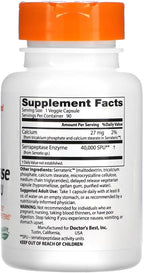 Doctor's Best Serrapeptase 40000 Unidades, 90 Cápsulas