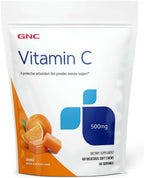 GNC Vitamina C Soft Chews 500mg, Naranja, 60 Comprimidos
