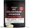 govedic Polvo de Calostro Bovino para Adultos — Vacas A2 Alimentadas con Pasto, 40%+ IgG | Salud Intestinal, Apoyo Inmunológico y Recuperación Muscular | Sin Sabor | 50 Porciones