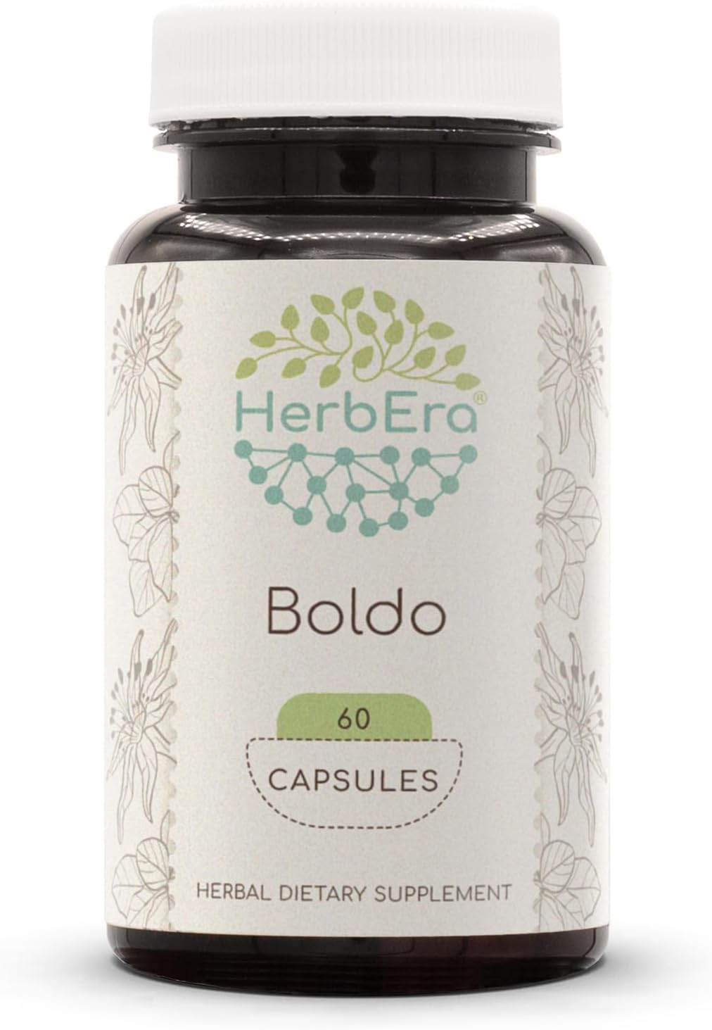 Boldo 60 Cápsulas, 500 mg – Peumus boldus Hoja Seca