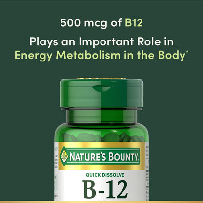 Nature's Bounty Vitamina B-12 500 mcg, 100 – Reducción del cansancio: contribuye a la reducción del cansancio y la – Image 5