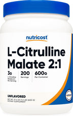 Nutricost L-Citrulina Malato 2:1 (300 g) (Sabor Strawberry Kiwi)