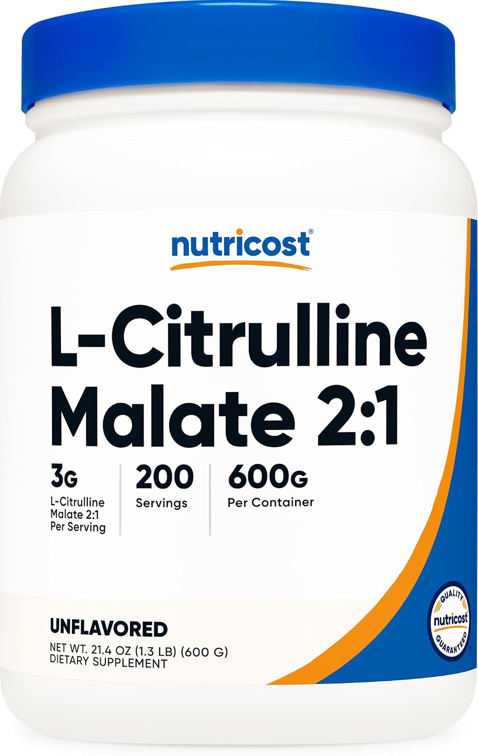 Nutricost L-Citrulina Malato 2:1 (300 g) (Sabor Strawberry Kiwi)