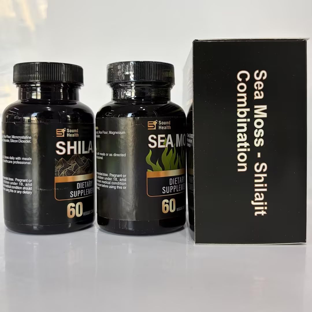 Irish Sea Moss & Shilajit Bundle - Suplemento Natural para Energía y Cabello