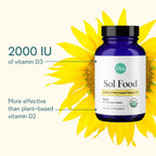 Vitamina D3 2000 IU Vegana - Comprimibles de Liquen - Ora Organic