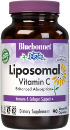 BlueBonnet Nutrition Vitamina C Liposomal 1000 mg, con Aceite de Girasol, 180 Cápsulas Vegetales