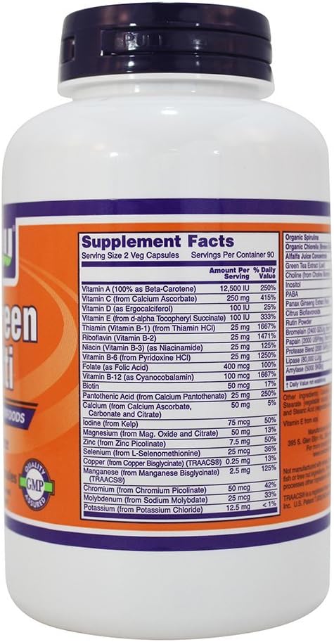 Multivitamin without Iron - 180 Vegetable Capsules (2-Pack)