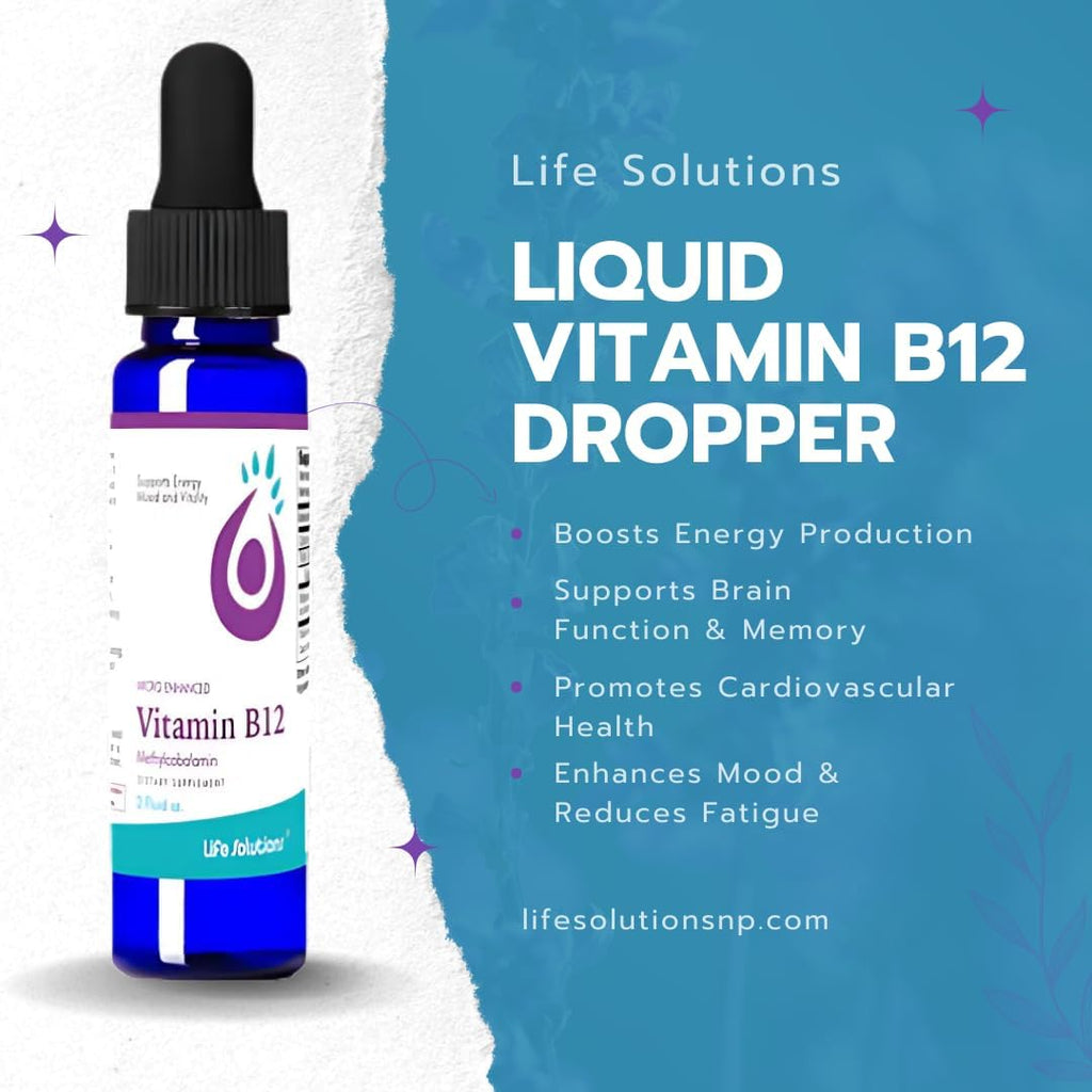 Life Solutions Vitamina B12 Metilcobalamina Líquida - 60 ml