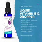 Life Solutions Vitamina B12 Metilcobalamina Líquida - 60 ml