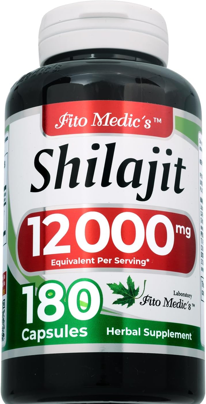 FITO MEDIC'S Lab | Shilajit | Cápsulas de Shilajit | 180 Cápsulas