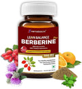 Lean Balance Berberine Plus - Fórmula 4 en 1 con Berberina, Inositol, Cardo Mariano y Gymnema (1 Pack)