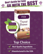 Amber NaturalZ TYD Thyroid Balance Suplemento Herbal para Mascotas (30 ml)