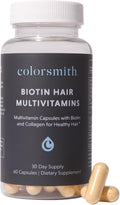 Biotin Hair Multivitamins, 2500mcg Biotin con Colágeno, 60 Cápsulas
