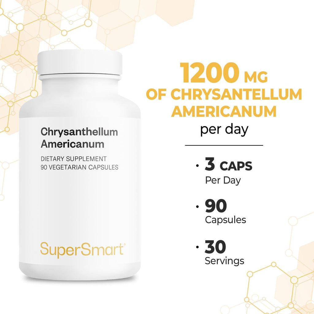 Supersmart Chrysantellum Americanum 1200 mg al día - Suplemento Herbal - 90 Cápsulas Vegetales