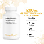 Supersmart Chrysantellum Americanum 1200 mg al día - Suplemento Herbal - 90 Cápsulas Vegetales