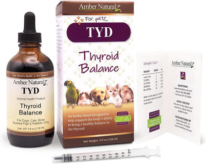 Amber NaturalZ TYD Thyroid Balance - – Red Raspberry Leaf (Hoja de Frambuesa Roja): Rica en vitaminas y minerales, – Image 6