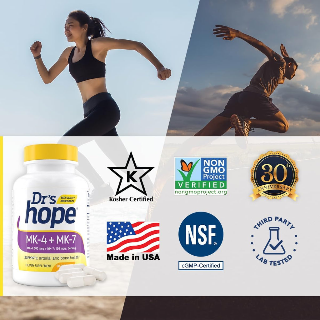 Vitamina K2 MK4 y MK7 | 600 mcg - Dr's Hope