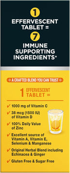 Airborne Comprimidos Efervescentes para el Sistema Inmunitario, Sabor Naranja - 30 unidades