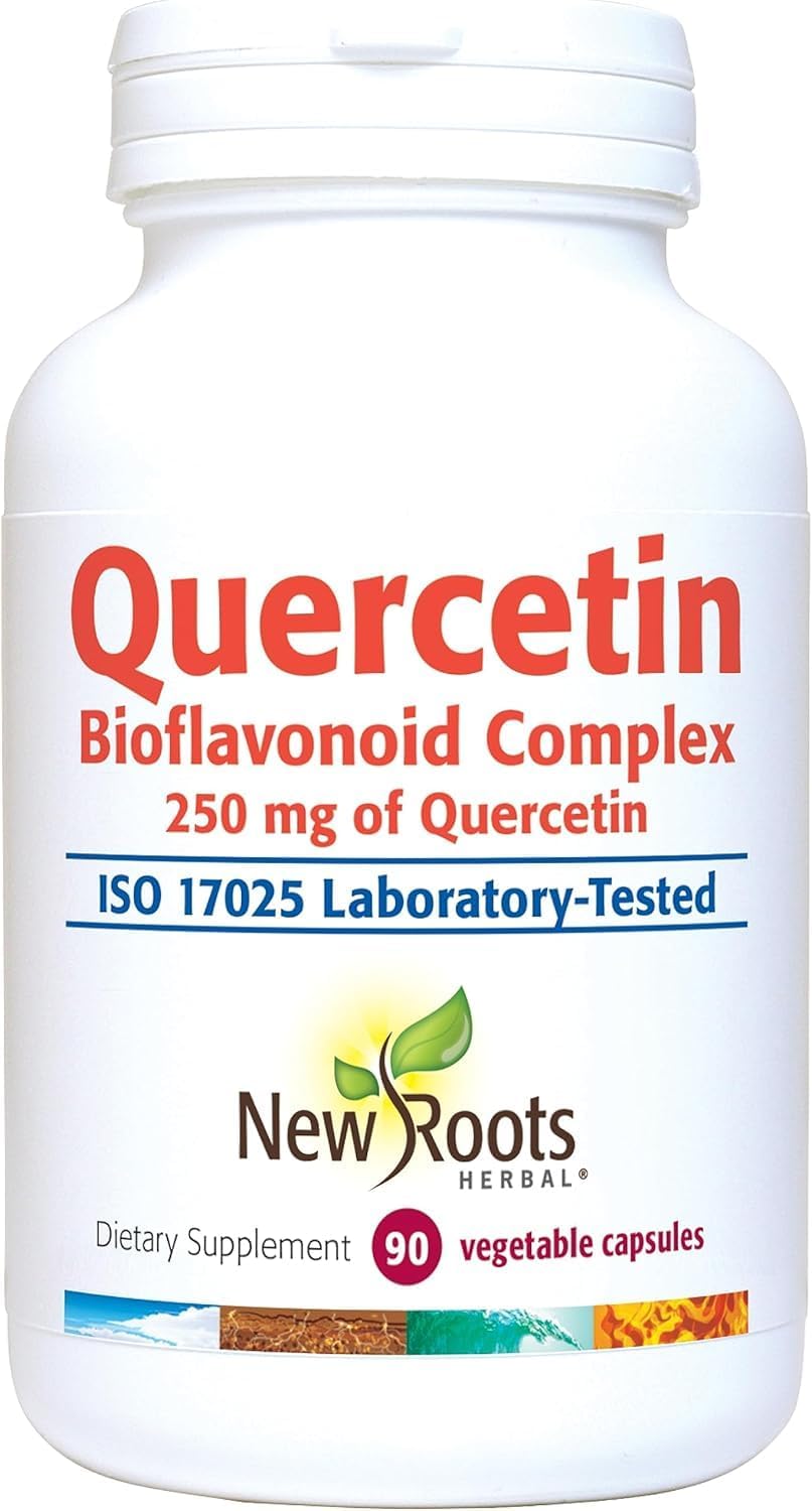 NEW ROOTS HERBAL Quercetin con Bromelina y Rutina - 90 Cápsulas Veganas