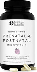 Multivitamínico Prenatal y Postnatal Primitive Scientific - 120 Cápsulas