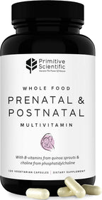 Multivitamínico Prenatal y Postnatal Primitive Scientific - 120 Cápsulas