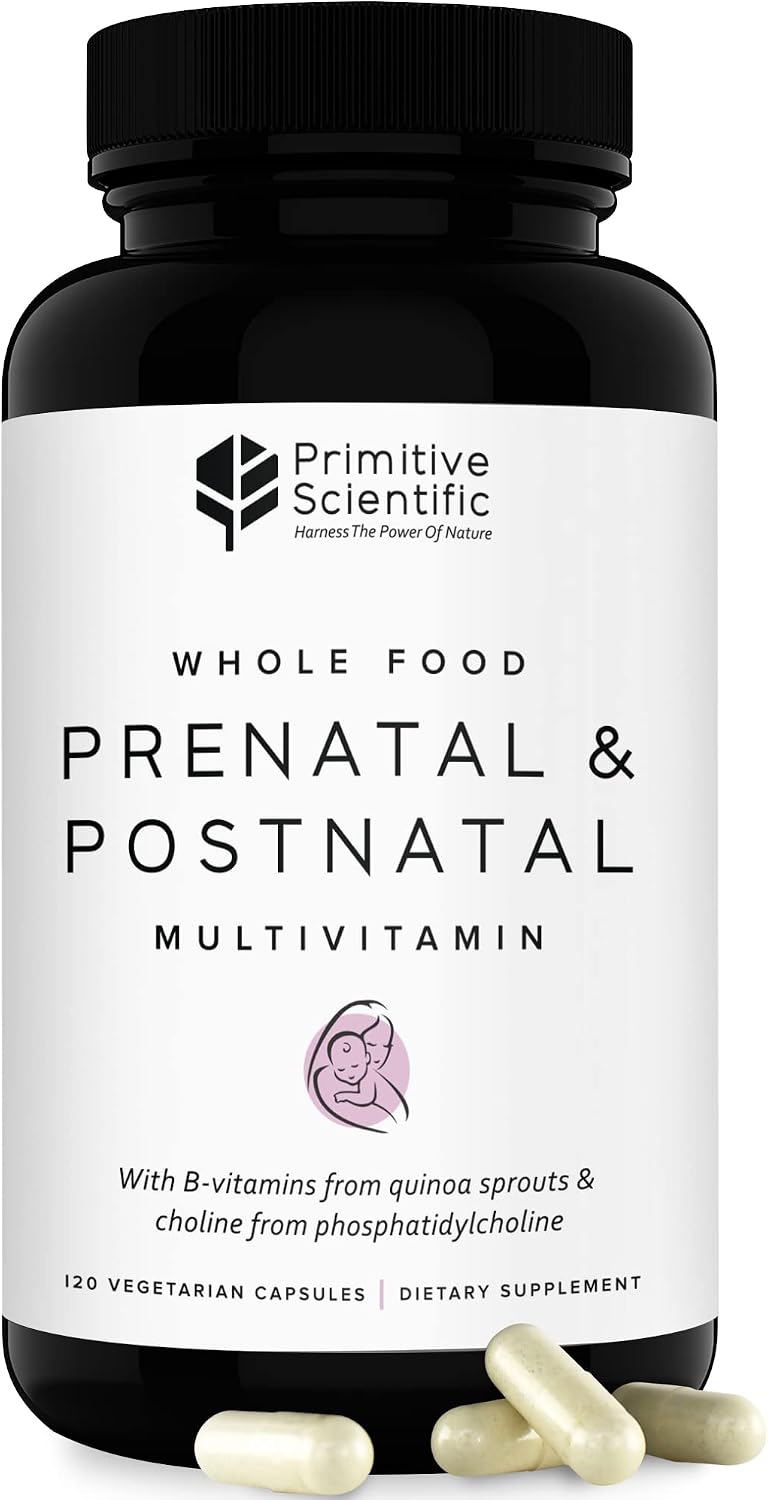 Multivitamínico Prenatal y Postnatal Primitive Scientific - 120 Cápsulas