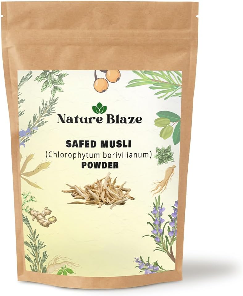 Pure and Natural Safed Musli Powder 7.0 Oz (200g)