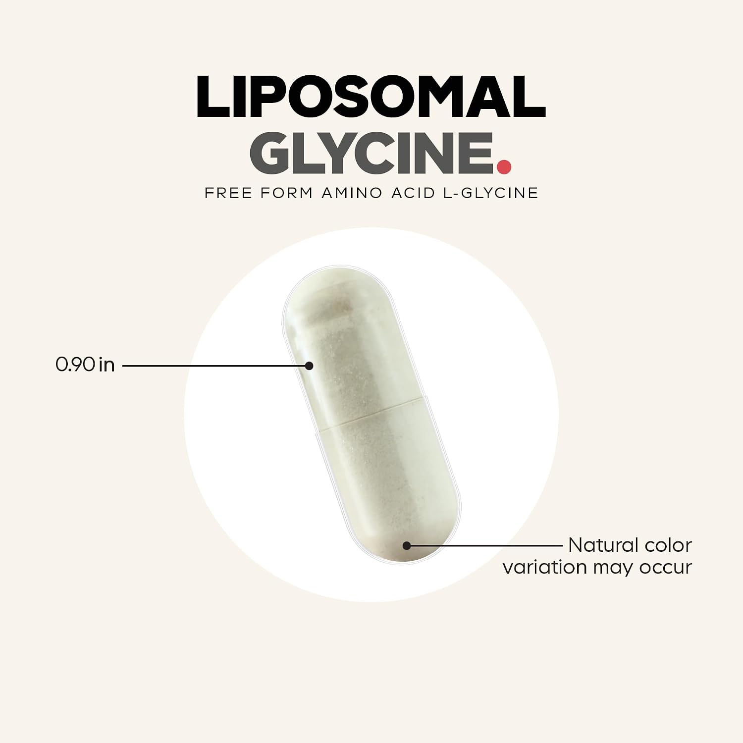 Codeage Liposomal Glycine+ – 1500 mg de Glicina Libre, Suplemento Aminoácido, 180 Cápsulas (2 Meses)