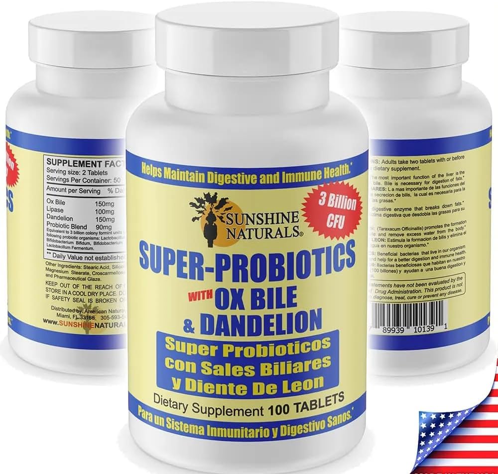 Sunshine Naturals Super Probióticos 100 Cápsulas