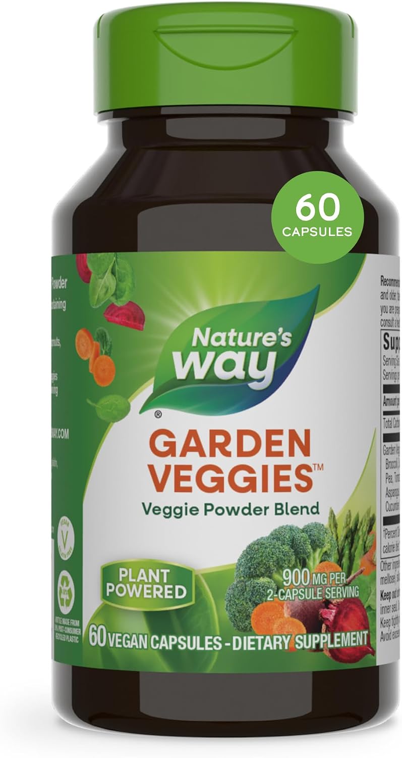 Nature's Way Garden Veggies: Suplemento de Verduras en Cápsulas, 60 Cápsulas