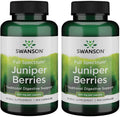 Swanson Bayas de Enebro 520 mg - 200 Cápsulas (2 Envases de 100)