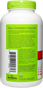 NutriBiotic Ascorbato Sódico Vitamina C Tamponada - 250 Cápsulas