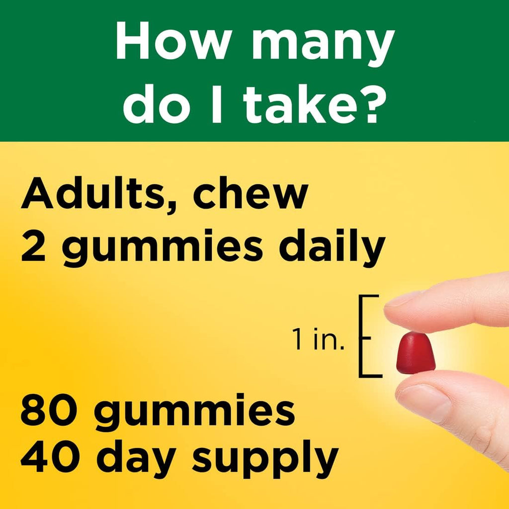 Nature Made B12 Energy Gummies, 80 gominolas (Pack de 2)