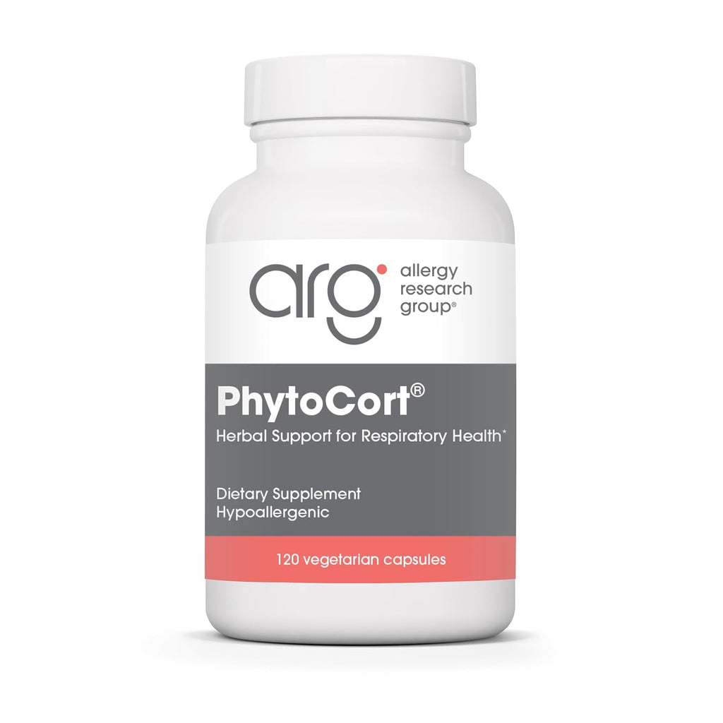 Allergy Research Group ARG PhytoCort - 120 Cápsulas - Apoyo Respiratorio Herbal