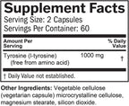 BRAINMD L-Tirosina Dr. Amen - 120 Cápsulas - Apoyo a la Concentración y Claridad Mental - Sin Gluten