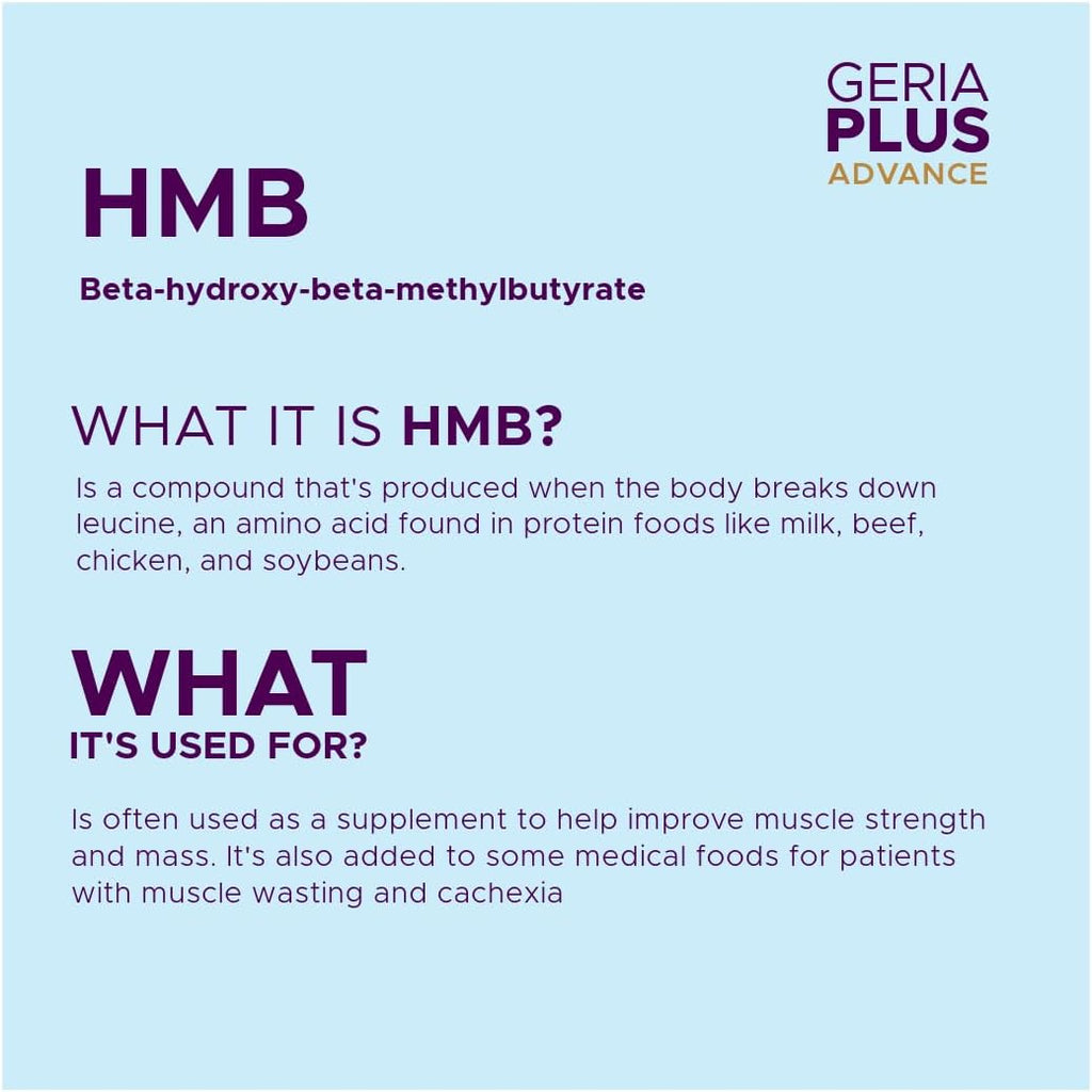 Geriaplus Advance Immune-Active High Protein con HMB para Adultos Mayores Activos - 1000g
