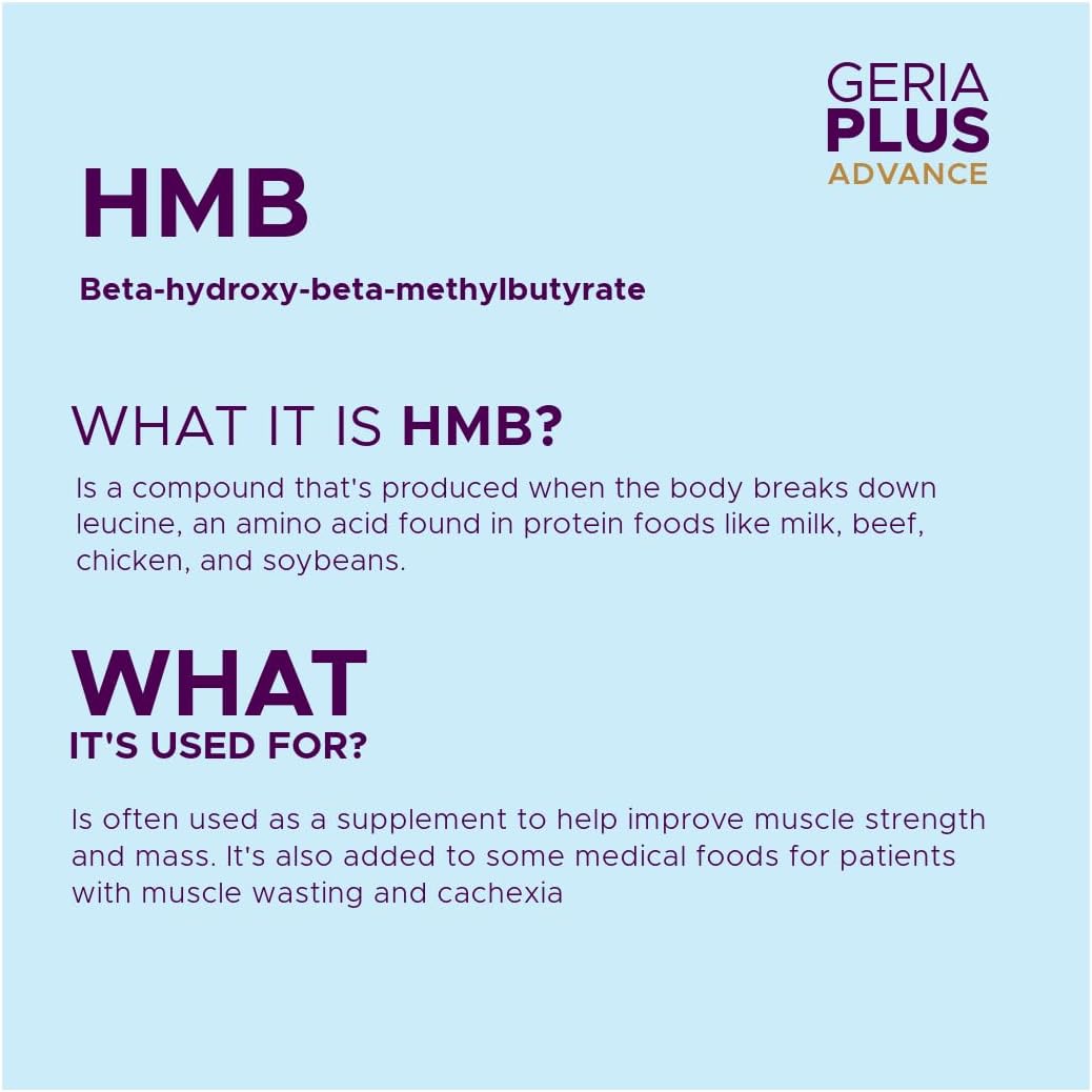 Geriaplus Advance Immune-Active High Protein Nutritional Supplement with HMB, 1000g