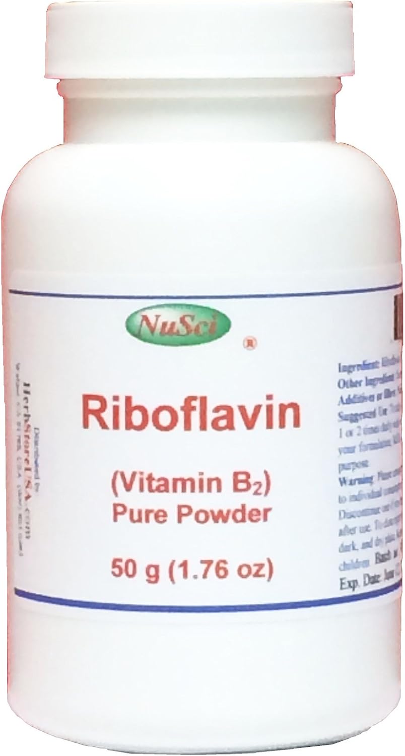 NuSci Vitamina B2 Riboflavina en Polvo Puro (1000 g)