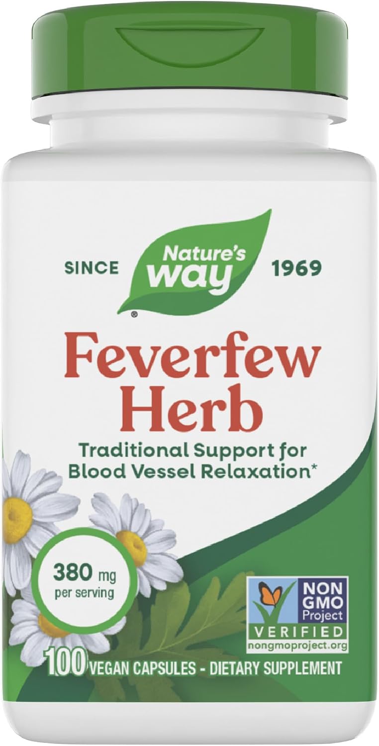 Hierba de matricaria de Nature's Way - 100 Cápsulas Veganas
