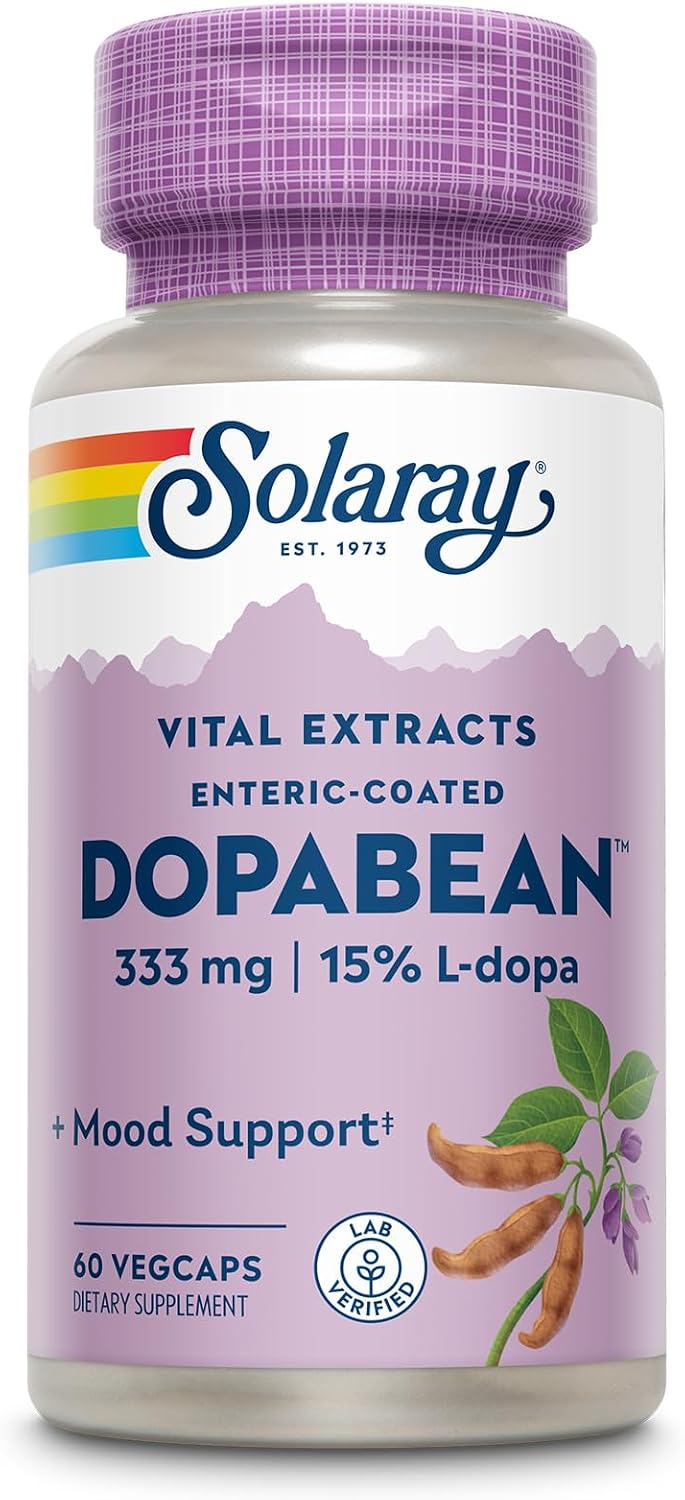 Solaray Dopabean - Mucuna Pruriens 333 mg con L-Dopa - 60 Cápsulas
