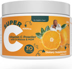 Dr. Keith's Own Super C - Vitamina C en Polvo Alta Dosis 4000mg con D-Ribosa, Glicina y MSM - Sin Sabor, 200 Gramos (30 Dosis)