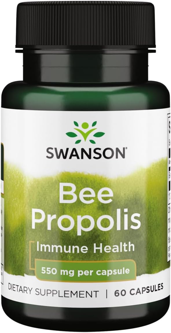 Swanson Bee Propolis 550 mg, 60 Cápsulas