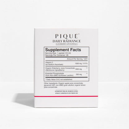 PIQUE Daily Radiance Vitamina C Liposomal – La formación normal del colágeno, esencial para la salud de la piel, – Image 3