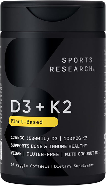 Sports Research Vitamina D3 + K2 con Aceite – Origen de la vitamina D3: La mayoría de los suplementos usan D3 de – Image 10