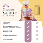 SUKU Gominolas Multivitamínicas para Niños - 60 unidades