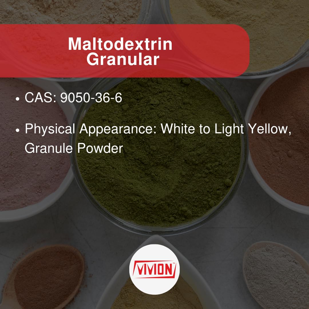 Vivion Maltodextrina en Polvo - 5 kg (11 lb) - No GMO - Agente de Carga, Espesante y Sustituto de Grasas