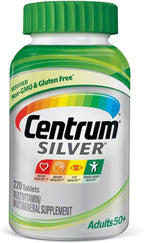 Centrum Silver Multivitamínico para Adultos 50+, con Vitamina D3, 220 Comprimidos