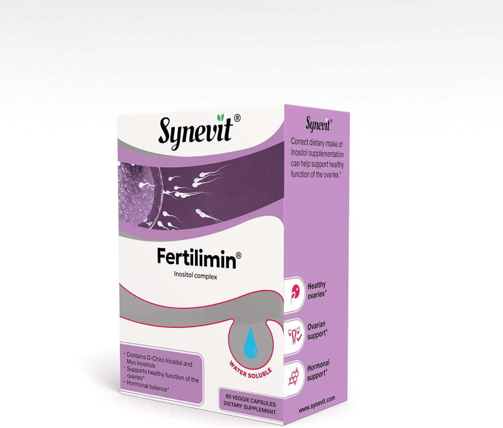 Fertilimin® Suplemento de Fertilidad para Mujeres – Apoya la Ovulación, Equilibrio Hormonal, SOP y Ciclos Regulares | 60 Comprimidos