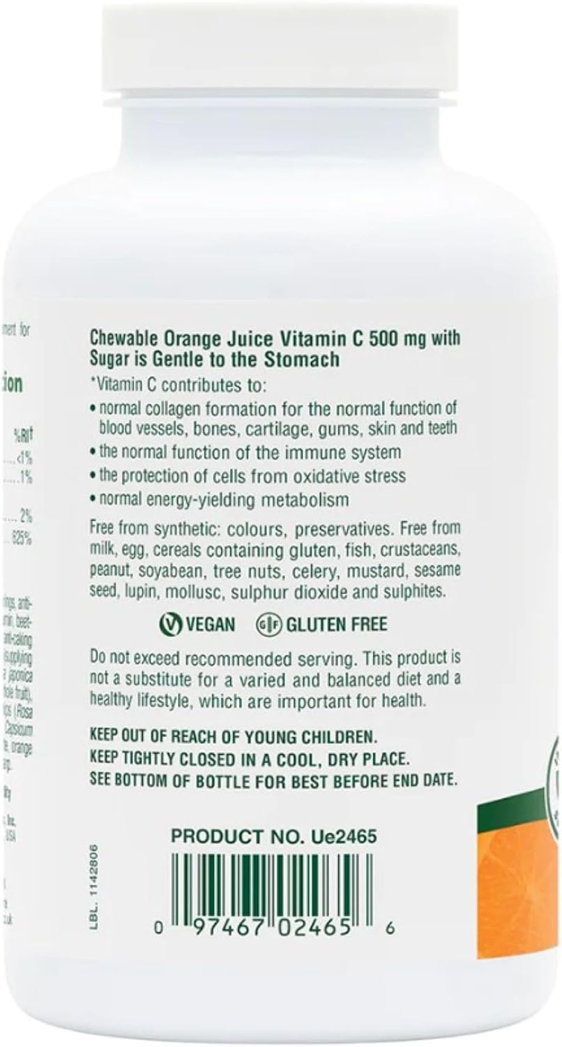 NaturesPlus Orange Juice Chewable Vitamin C 500 mg
