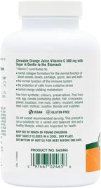 NaturesPlus Orange Juice Chewable Vitamin C 500 mg